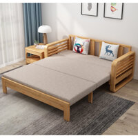 Giường Sofa, Giường Sofa Gấp Gọn Thành Ghế Sofa, Sofa Giường Kéo, Giường Sofa Gỗ Hai Trong Một