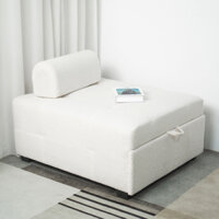 Giường sofa thông minh gấp gọn thành ghế sofa bọc vải lông cừu decor phòng chính hãng- GC40