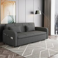 Giường Sofa Thông Minh, Ghế Sofa Khung Thép Không Gỉ Có Ngăn Chứa Đồ Giường Sofa Đa Năng  Hiện Đại Đủ Mầu Tặng 2 Gối
