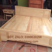 giường sồi dát phản 1m6 * 2m freeship