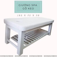 Giường spa chân gỗ massage body chuyên nghiệp giường gỗ hàng đẹp cho spa