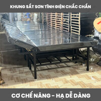 Giường spa chân sắt nâng đầu DT01