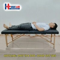 GIƯỜNG SPA GẤP GỌN CHÂN GỖ CAO CẤP M3