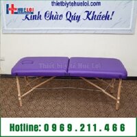 giường spa  gấp gọn chân gỗ đẹp giá rẻ