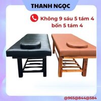 Giường spa, giường massage body, khung gỗ thịt chắc chắn, đệm có cốt gỗ cứng cáp, nhận đặt kích thước theo yêu cầu