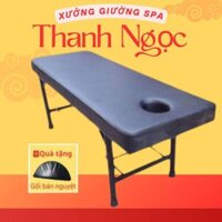 Giường Spa, Giường Massage Body, Chân sắt tròn chắc chắn chuyên dùng trong spa