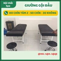 Giường spa inox, giường nối mi chuyên dụng chân to - giường phun xăm - hàng cao cấp