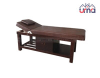 Giường Spa Khung Gỗ Bọc Da Nâng Hạ Tiện Nghi GS020