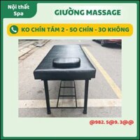 Giường spa khung sắt, giường massage body chân sắt chắc chắn chuyên dùng trong spa