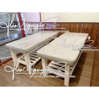 Giường Spa Massage Chân Gỗ Công Nghệ Thiết Kế Cao Cấp, Chất Liệu Cứng Cáp, Đàn Hồi Tốt, Kích Thước 70X1M8