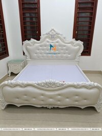 Giường Tân Cổ Điển Gỗ Công Nghiệp 1m80
