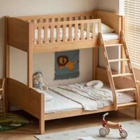 Giường tầng 1m8×2m gỗ sồi tự nhiên