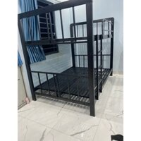 Giường tầng cao cấp sắt 1li2 tầm trung 1m2x1m2 kem