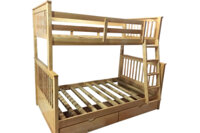 Giường tầng gỗ sồi mỹ có hộc kéo