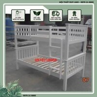 Giường tầng gỗ thông giá rẻ cho trẻ 90x1m9 và 1m2x190cm