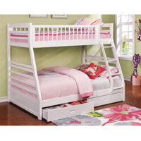Giường tầng gỗ tự nhiên 1m*2m/1m4*2m- vạc dày 14 cây, song giữa bao chắc ( miễn ship hcm)