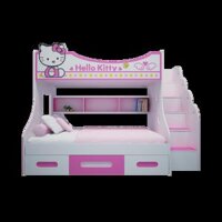 Giường tầng hello kitty hồng 1m2