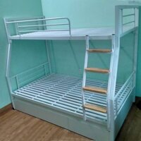 Giường tầng hộp vuông có ngăn kéo gỗ hiện đại rộng 1m2