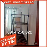 Giường tầng khung hộp 4-4 (kèm bàn học - thanh rèm - thanh mùnh) freeship hcm (hình chụp thật)