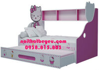 Giường Tầng lùn  trẻ em Hello kitty