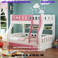 Giường tầng người lớn, trẻ em gỗ sồi chắc đẹp