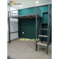 Giường tầng sắt 1 Tầng Gác Ván Gỗ Chắc Chắn _ Miễn ship HCM/BD/ĐN..