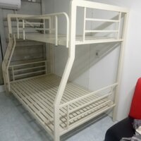 Giường tầng sắt 4x8 hộp vuông cao cấp 1m6/1m8 x 2m HCM