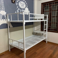Giường tầng sắt 85 có bàn học GT33