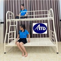 Giường tầng sắt cao cấp trên 1m dưới 1m2 dài 2m - giường ngủ 2 tầng cho người lớn và bé giao nhanh hcm