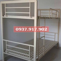 Giường tầng sắt hộp vuông 3x6cm - 1m2 x 2m