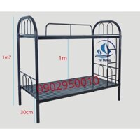 Giường tầng sắt màu đen 1mx2m