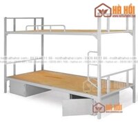 Giường tầng sắt sinh viên có hộc GTS01BH