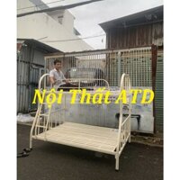Giường Tầng Sắt Tròn Cao Cấp – Bền Đẹp, Chắc Chắn, Giá Xưởng