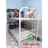 Giường tầng sắt tròn giá rẻ rộng 1m2 x 1m2 dài 2m giao nhanh