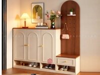 Giường tầng thang leo chất liệu gỗ tự nhiên thiết kế mới GT6854