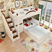 Giường tầng thông minh kết hợp tủ quần áo + bàn học GTE070