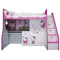 Giường tầng trẻ em Hello Kitty 3 trong 1