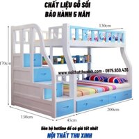 Giường tầng trẻ em , người lớn gỗ sồi chắc chắn