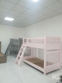 giường tầng xám 2110x 1194 x1700h