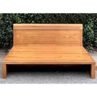 Giường thông minh 1m2 gỗ hương xám GTM03