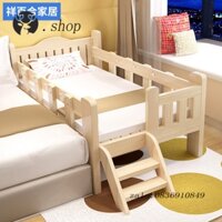Giường Trẻ Em Bằng Gỗ Đặc Có Lan Can Giường Nhỏ Bé Trai Bé Gái Giường Trẻ Em Giường Đơn Trẻ Em Giường Gỗ Thông Giường Rộ