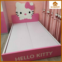 Giường trẻ em cute đáng yêu 💥 CAO CẤP 💥 Giường ngủ cho bé đủ kiểu dáng hello - kitty gỗ công nghiệp MDF dày dặn