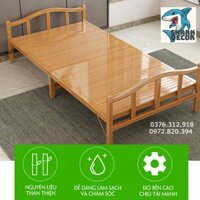 Giường tre gỗ đa năng, giường xếp cao cấp ( sản phẩm tiện lợi, chống mối mọt, dễ dàng gập, Size 100cm )