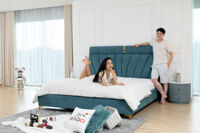 Giường vải nỉ hạng sang mã DV12
