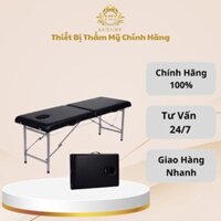 Giường Vali Chân Inox, Giường Vali Chân Sắt | Gấp Gọn Chắc Chắn Chịu Lực Dùng Trong Phun Xăm Thẩm mỹ