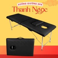 Giường Vali, Giường Spa Massage Cao Cấp Gấp Gọn - Giường Vali Chân Inox Hỗ Trợ Phun Xăm, Massage
