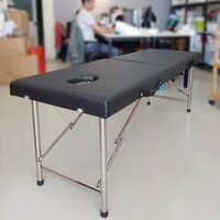 GIƯỜNG VALI | Giường Spa Massage Cao Cấp Gấp Gọn - Giường Vali Chân Inox,Gỗ Phun Xăm, Massage