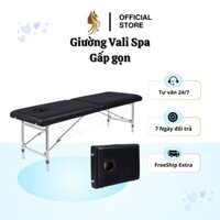 GIƯỜNG VALI NHẬP KHẨU| NÂNG HẠ-Giường Spa Massage Cao Cấp Gấp Gọn-Giường Vali Chân Inox, Gỗ