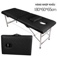 Giường Vali Phun Xăm Chân Inox - Giường gập spa loại 1