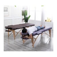 Giường vật lý trị liệu - Gấp Gọn - Giường Massage Tại Nhà Gấp Gọn Chân Gỗ Tải Trọng 250Kg